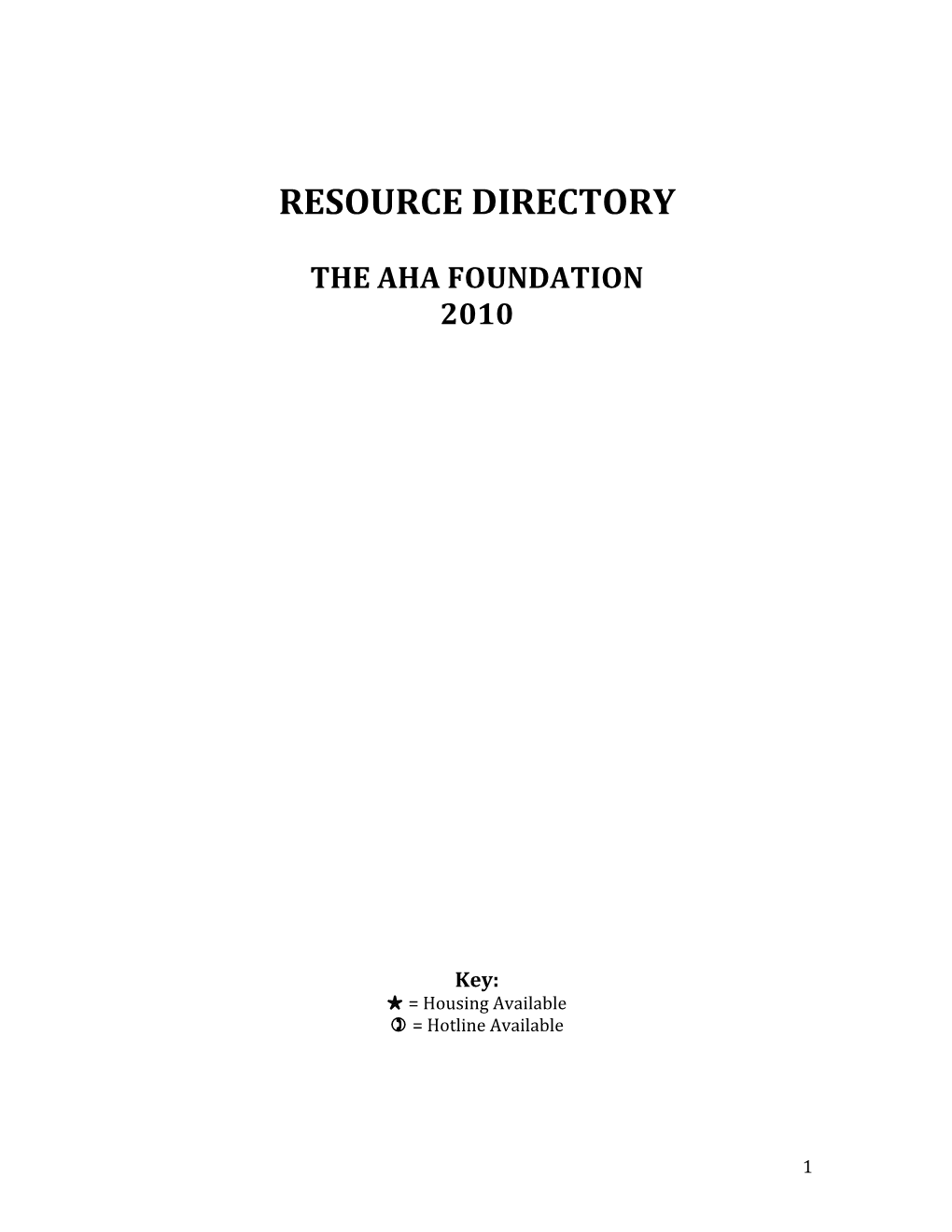 Aha Resource Directoryv6 FINAL