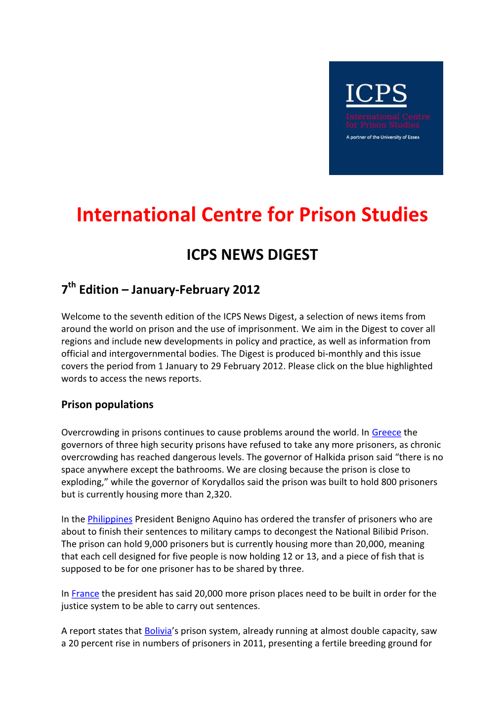 International Centre for Prison Studies