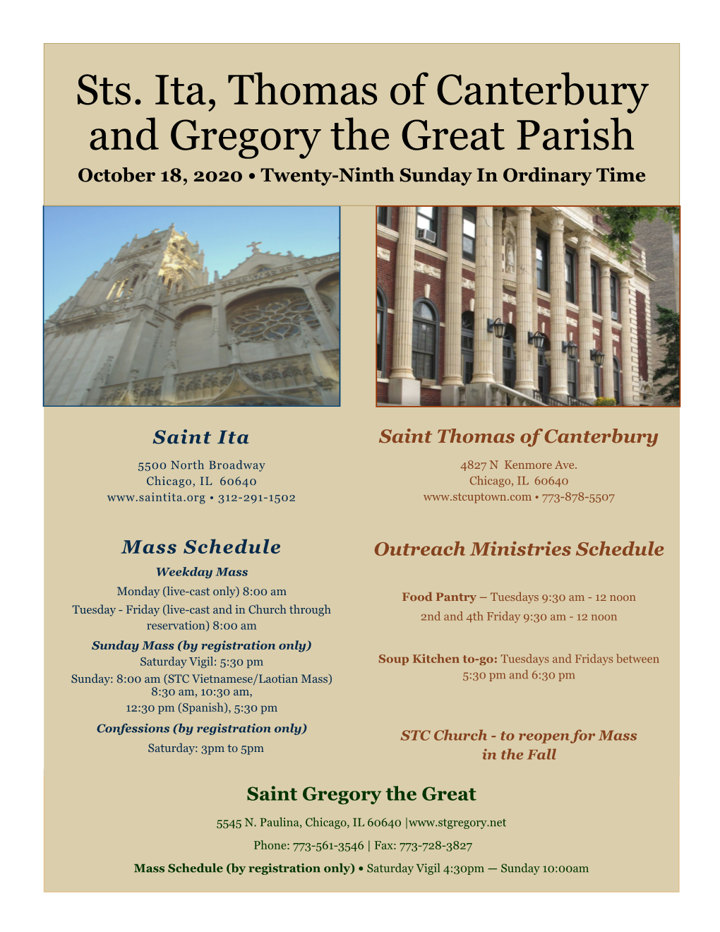 Sts. Ita, Thomas of Canterbury and Gregory the Great Parish