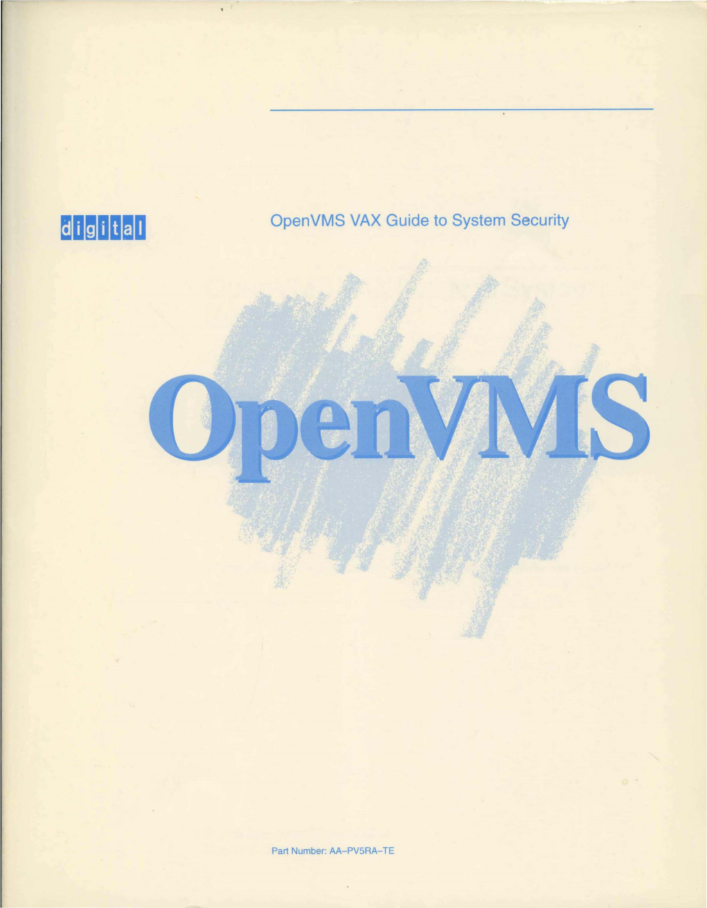 Openvms VAX Guide to System Security