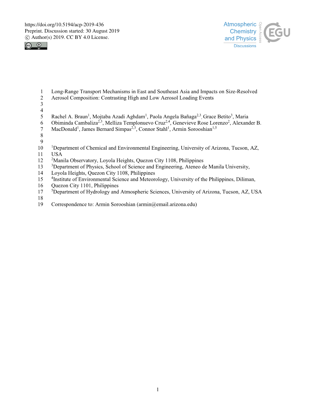 1 Long-Range Transport Mechanisms in East and Southeast Asia And