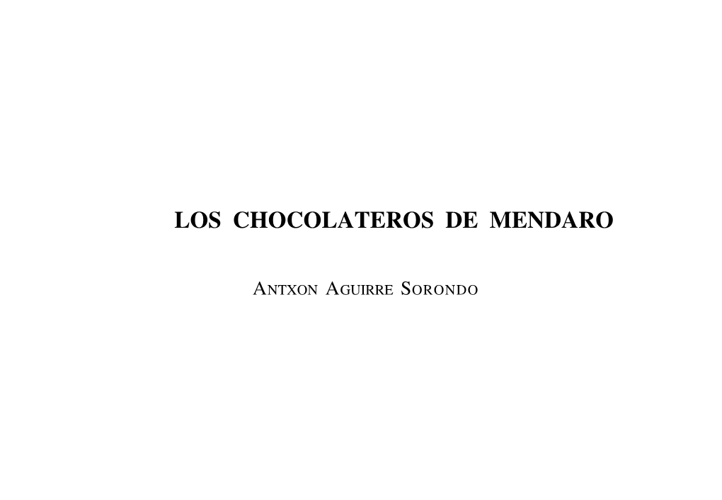 Los Chocolateros De Mendaro