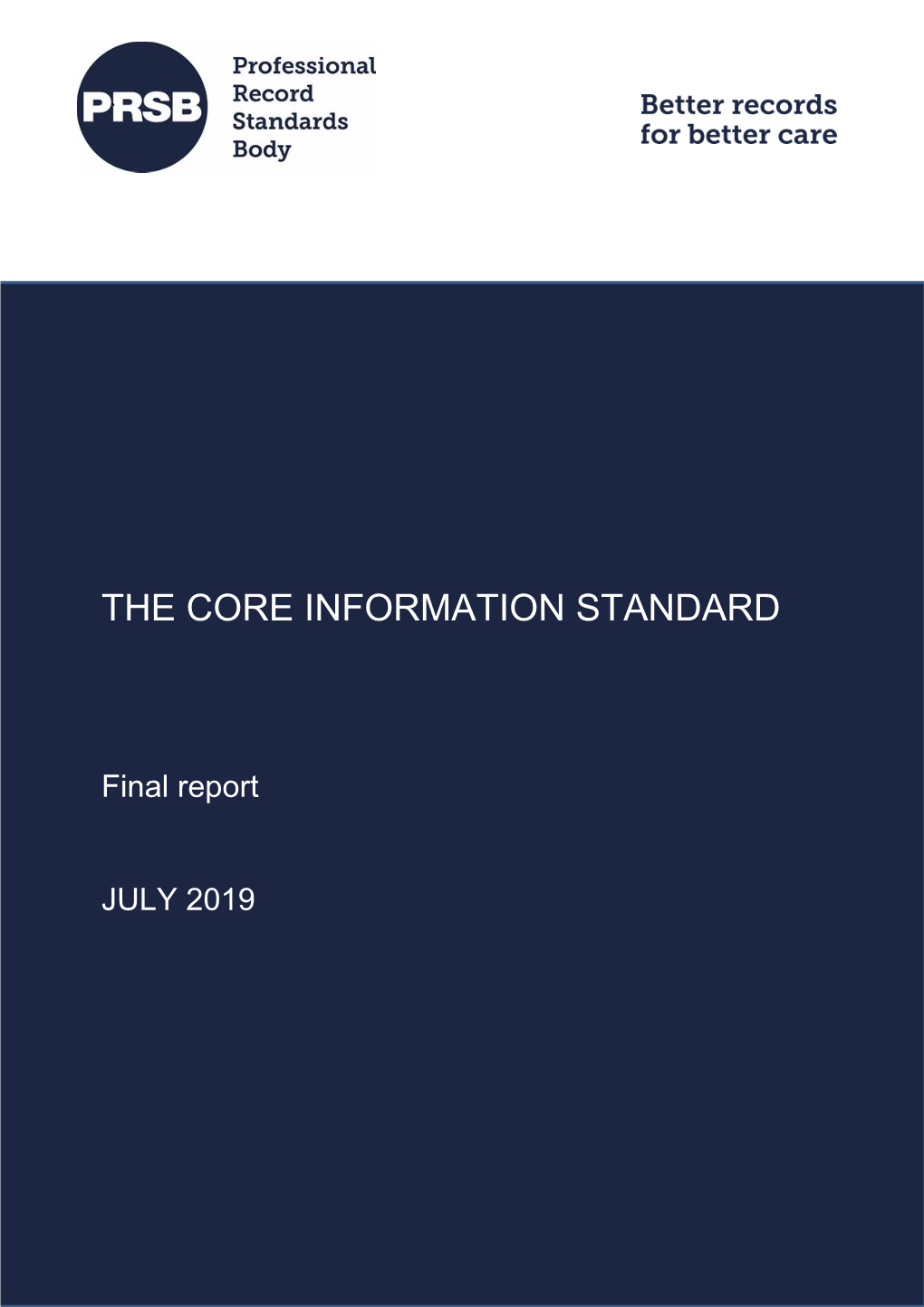 The Core Information Standard