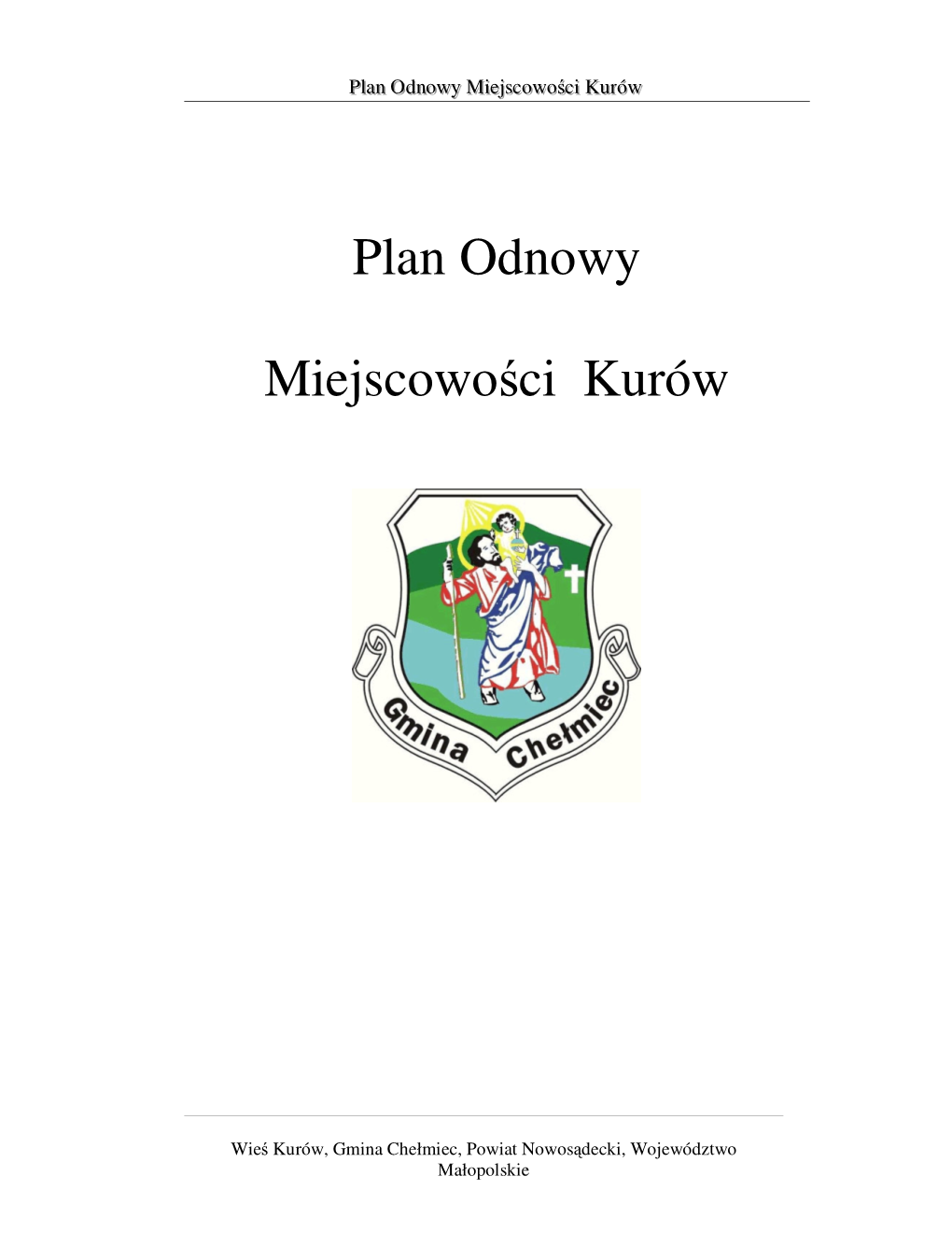 Plan Odnowy Miejscowości Kurów