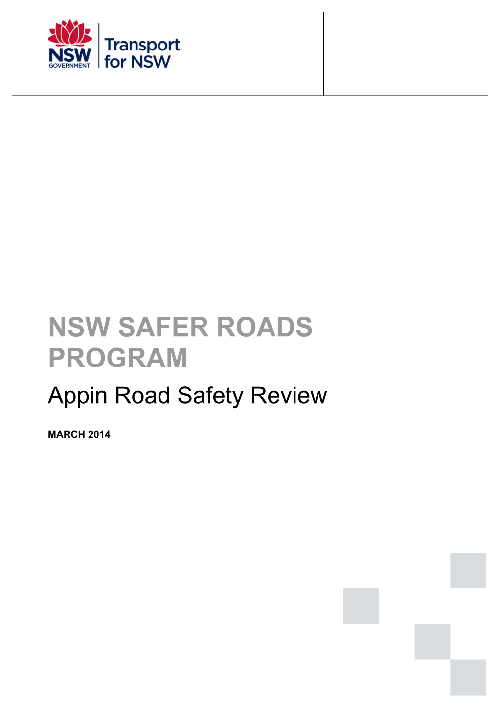 CRS Appin Road Safety Review