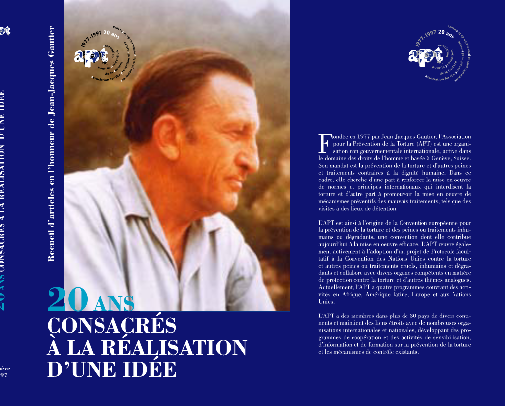 20 Ans Consacrés À La Réalisation D'une Idée (1997)