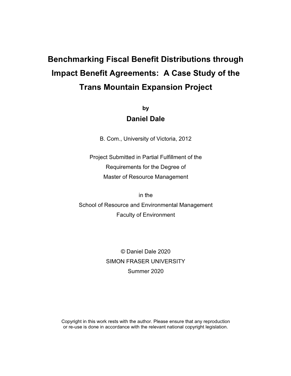 4.3.3 the Fiscal Benefits of the TMX Benefits Sharing Agreements
