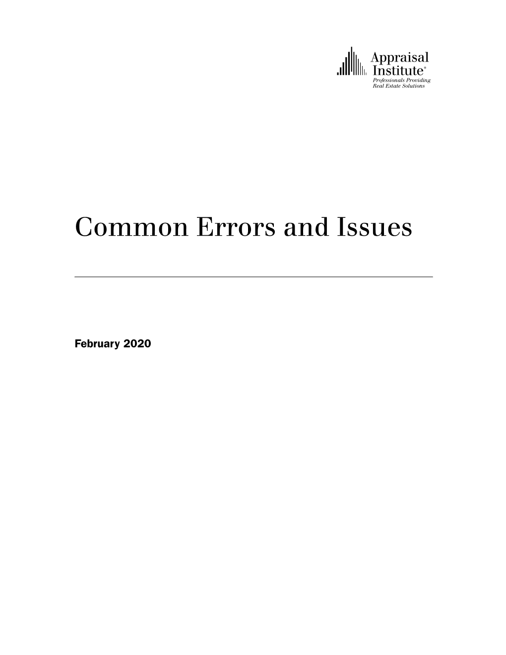 Common Errors and Issues