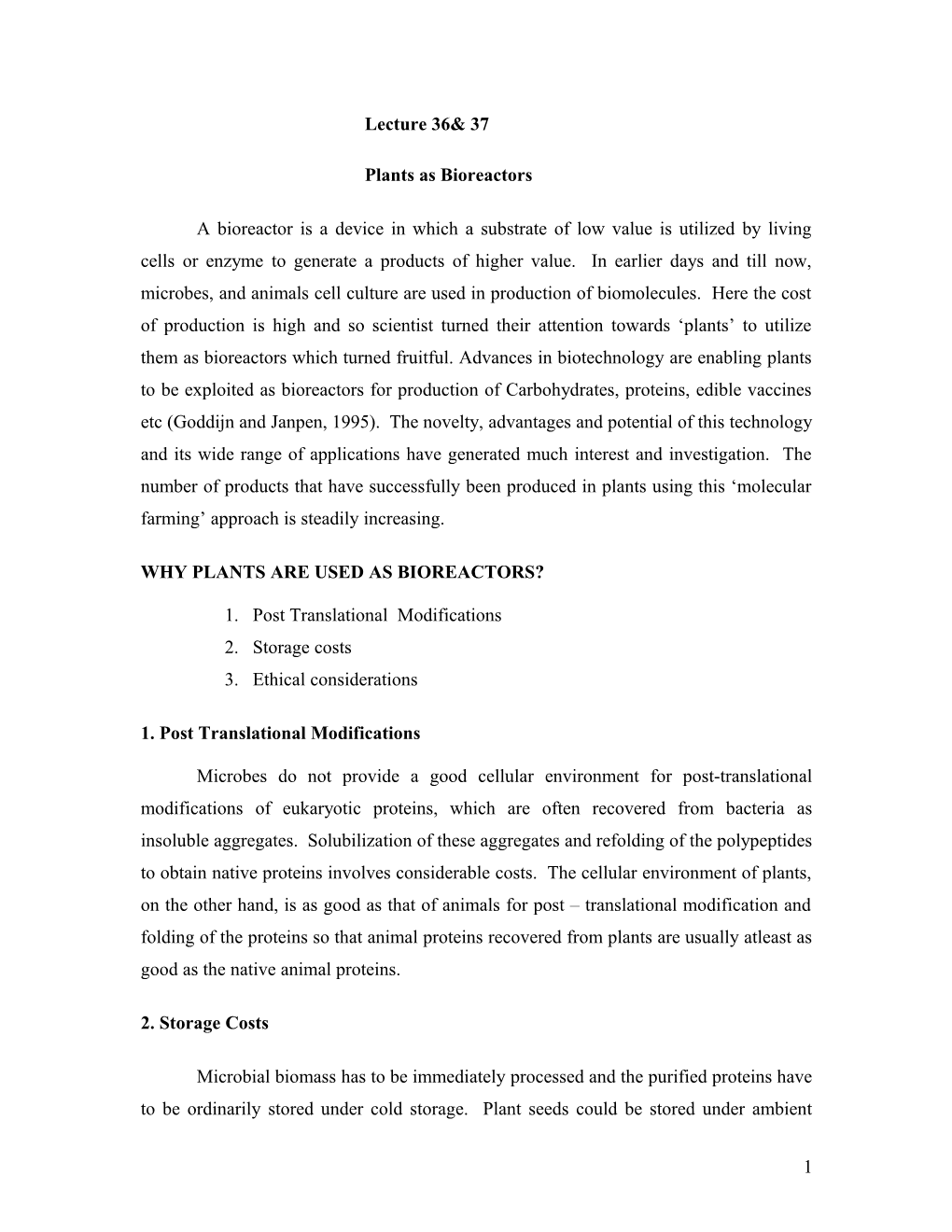 Plants As Bioreactors