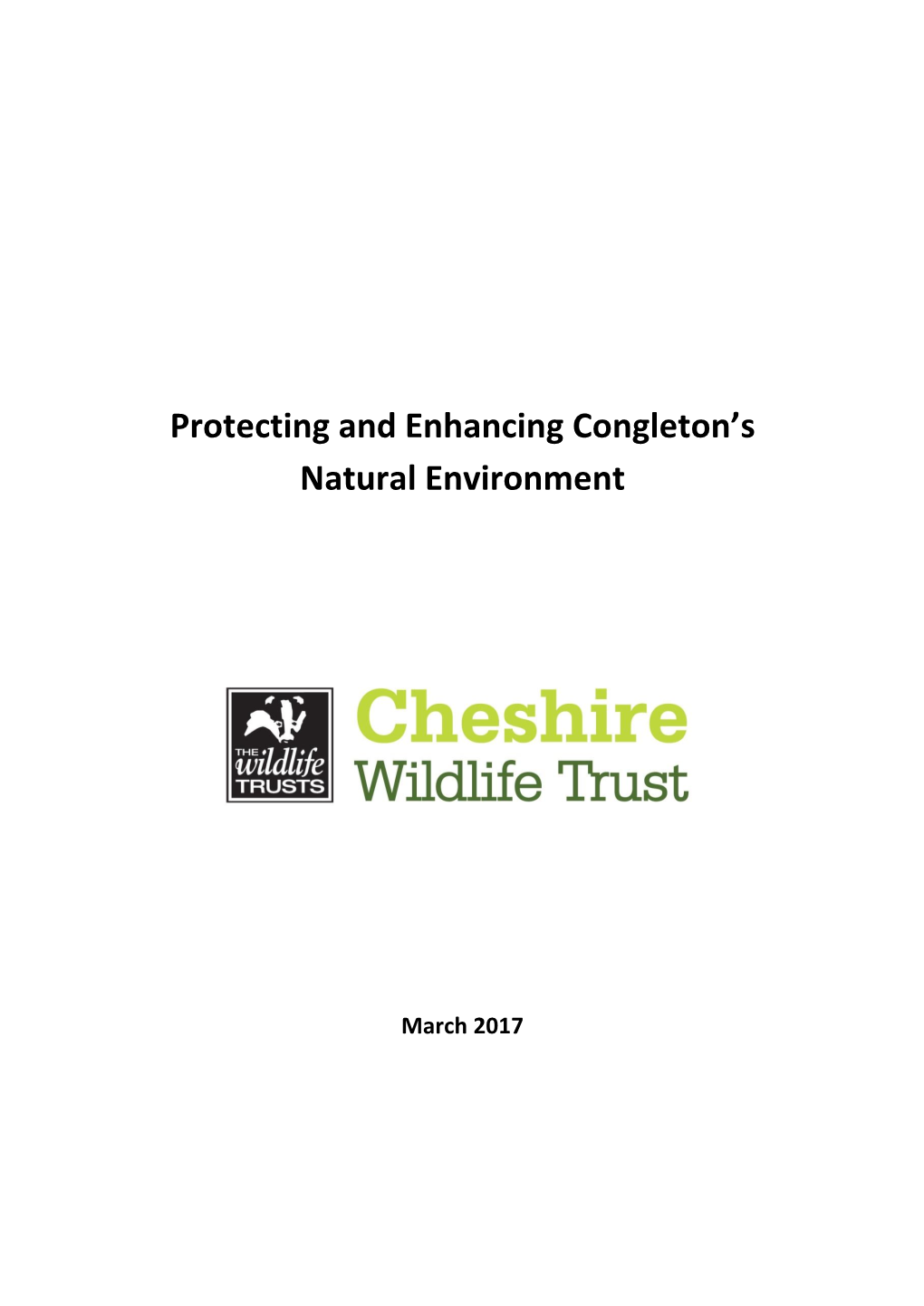 Protecting and Enhancing Congleton's Natural Environment