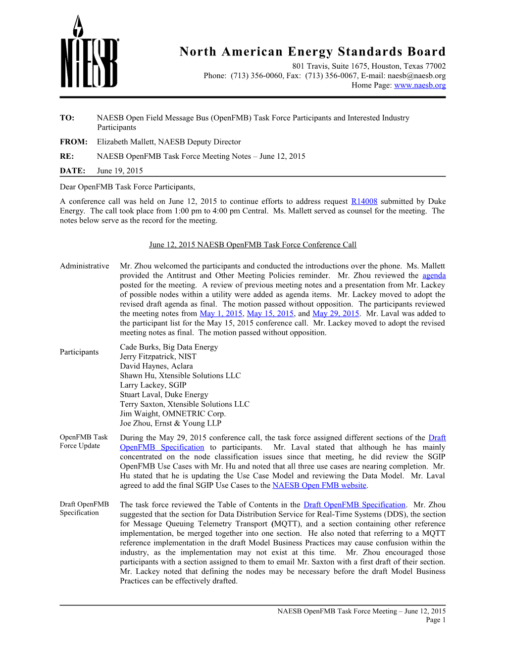 North American Energy Standards Board s11