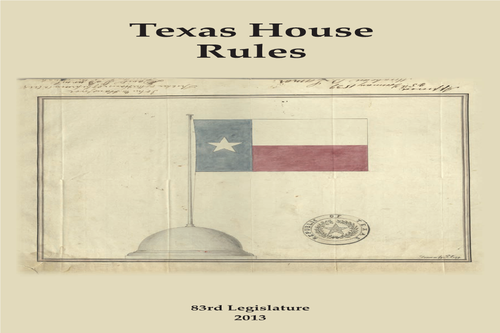 Texas House Rules