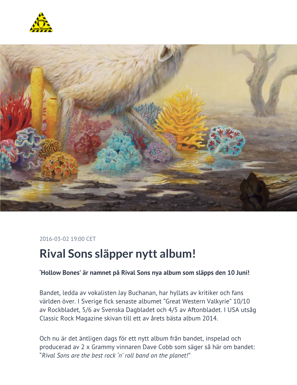 Rival Sons Släpper Nytt Album!