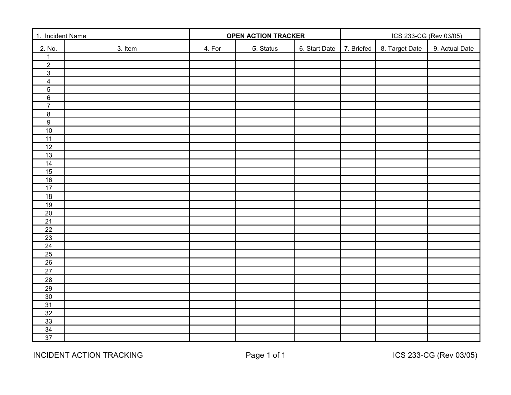 Open Actions Task Tracker