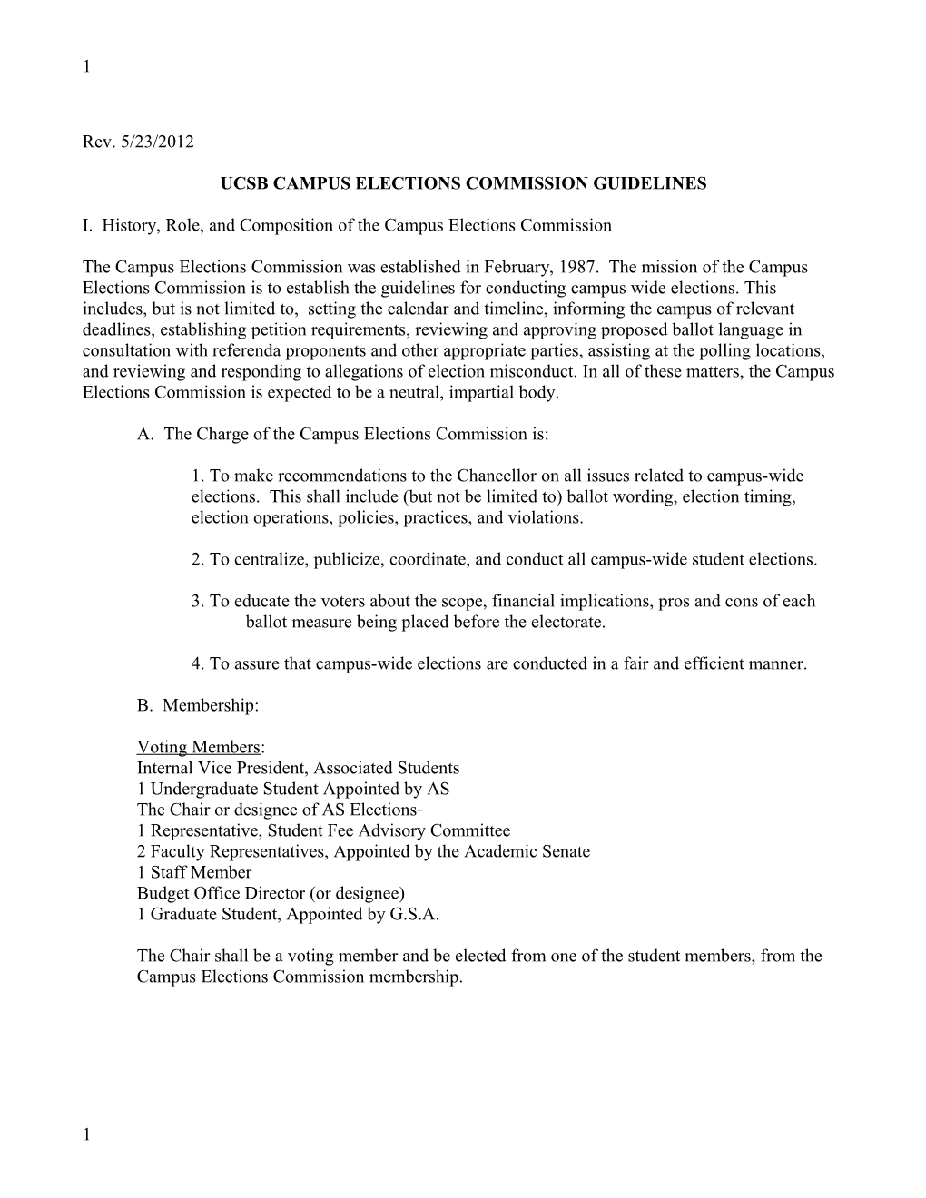 Ucsb Campus Elections Commission Guidelines