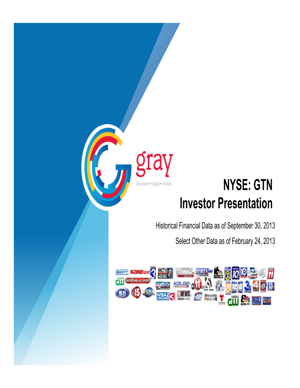 Investor Presentation NYSE