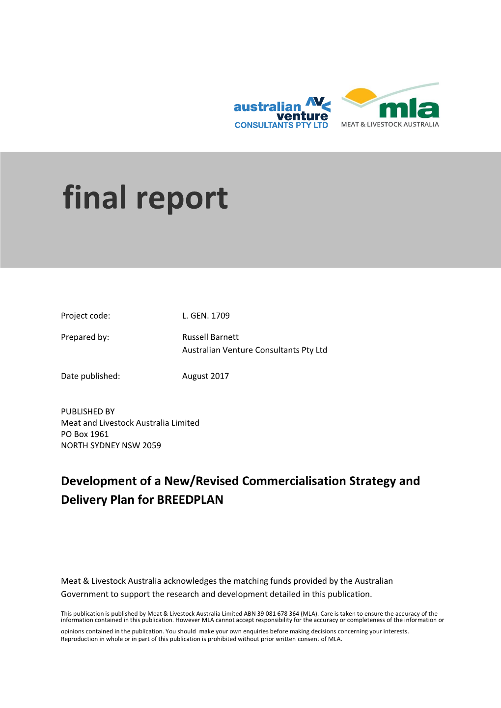 L.GEN.1709 Final Report