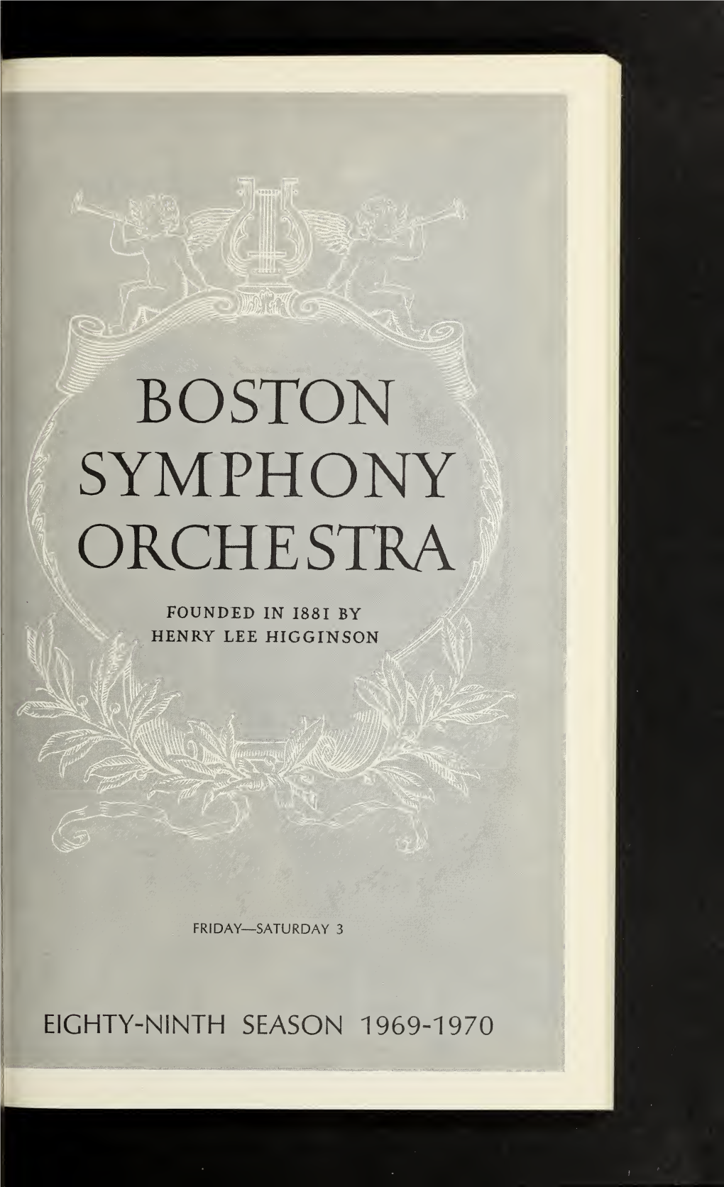 Boston Symphony Orchestra Concert Programs, Season 89, 1969