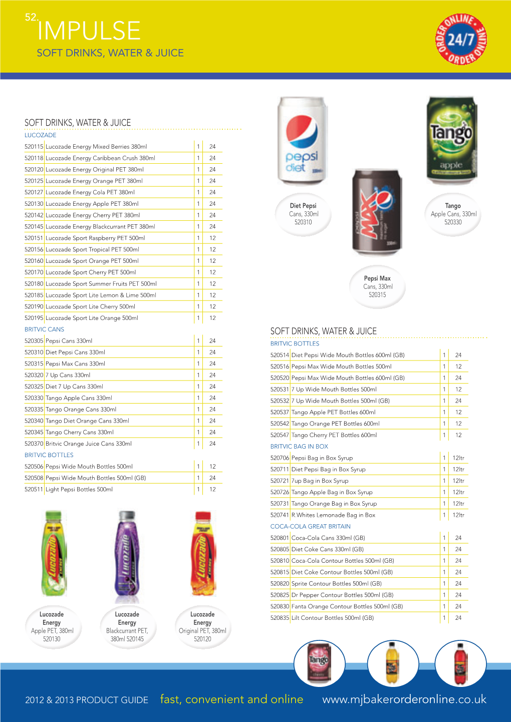 Impulse Soft Drinks, Water & Juice