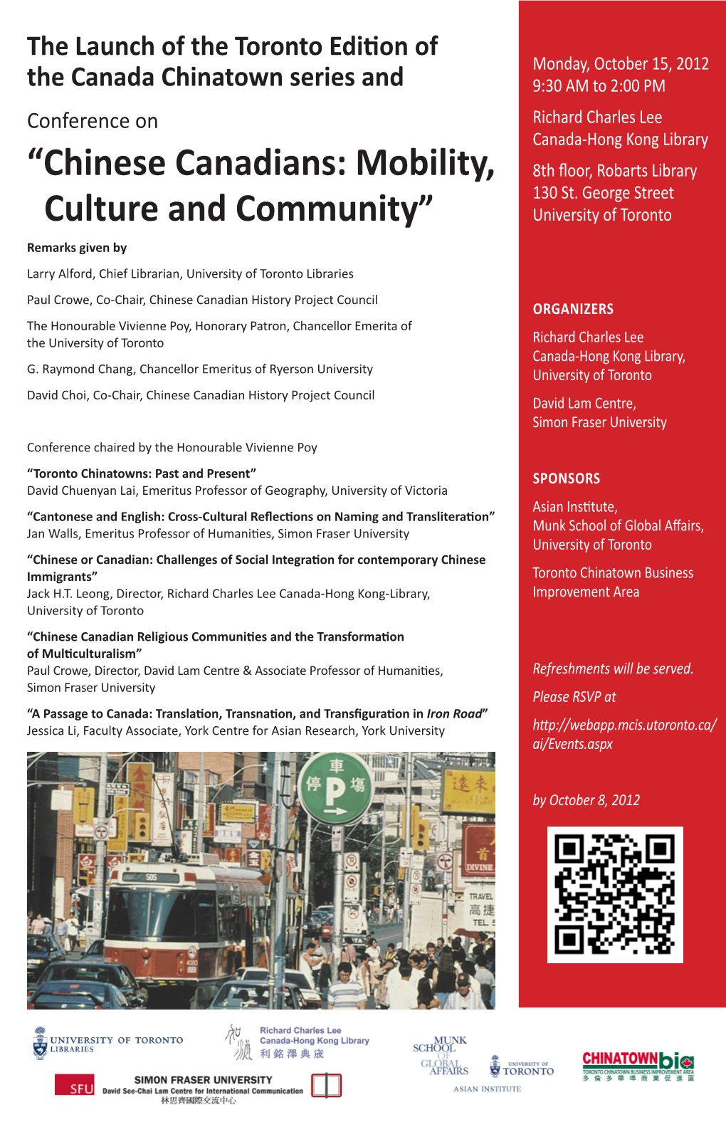 “Chinese Canadians: Mobility, Culture and Community”