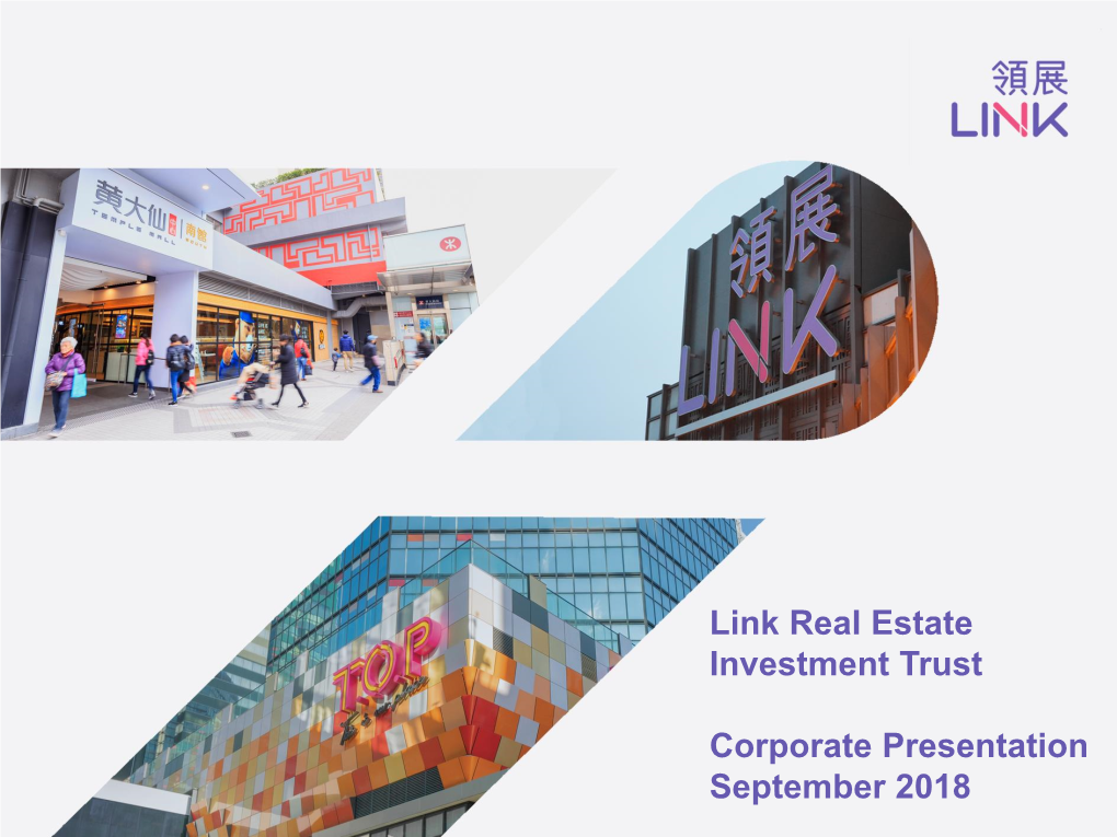 Link Real Estate Investment Trust Corporate Presentation
