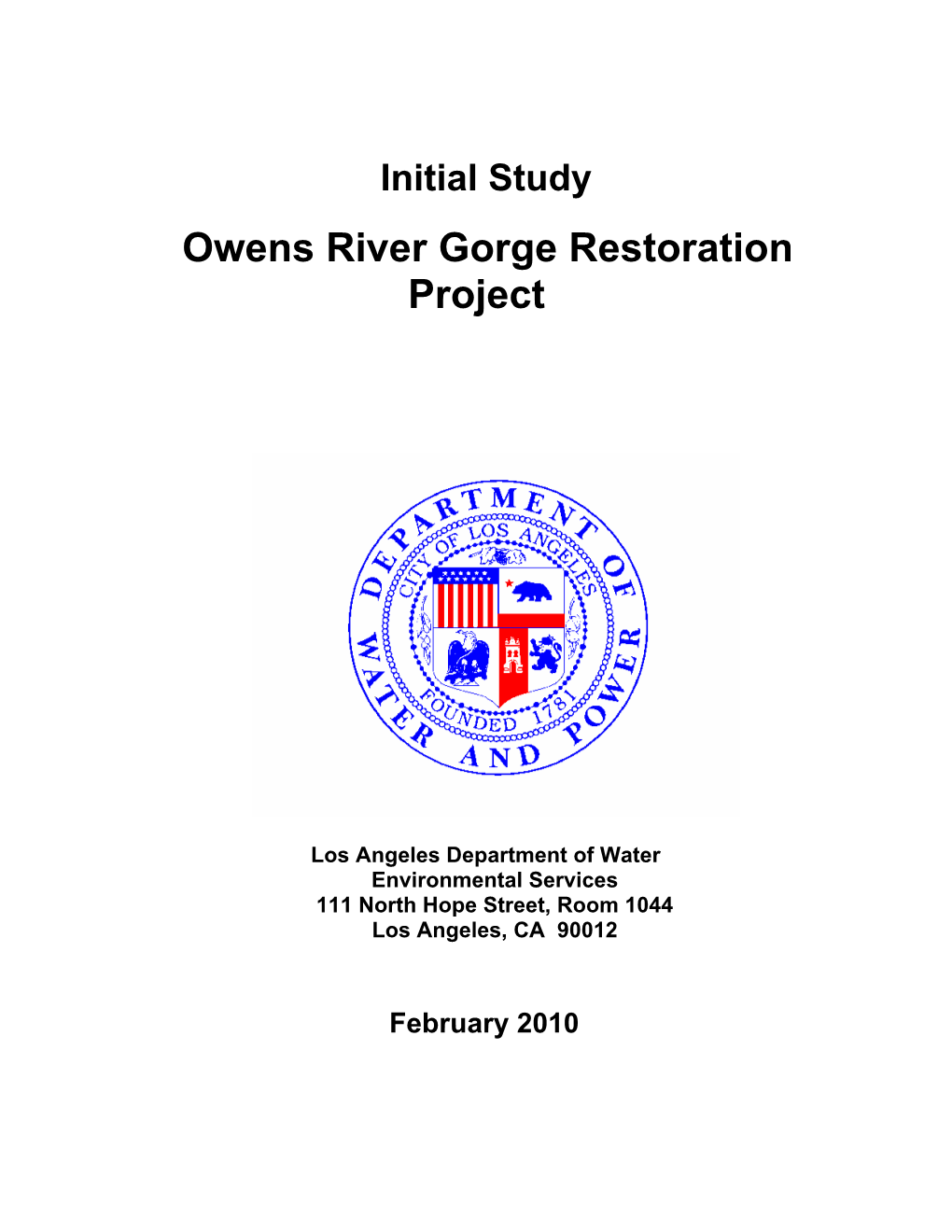 Owens River Gorge Restoration Project