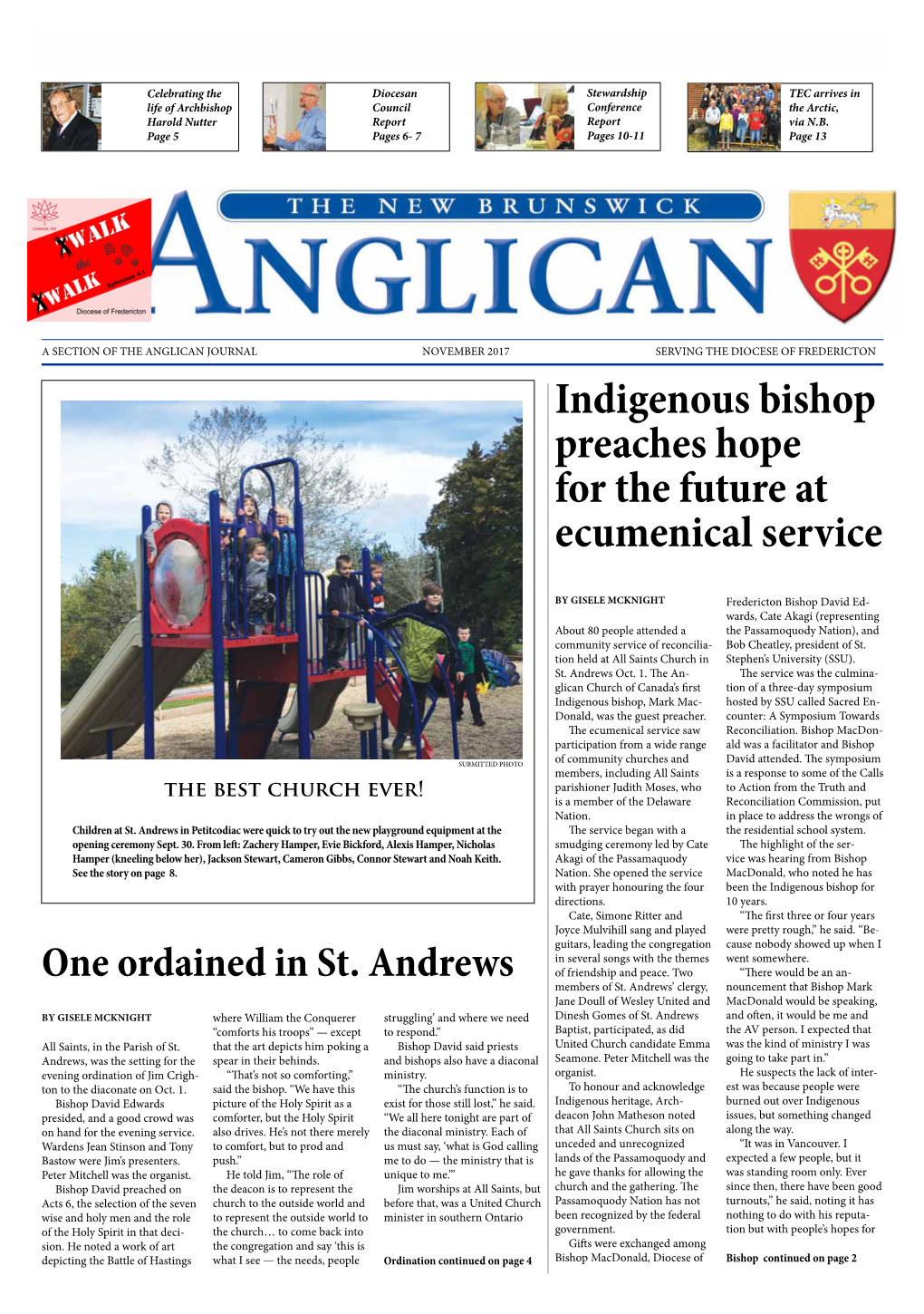 Indigenous Bishop Preaches Hope for the Future at Ecumenical Service