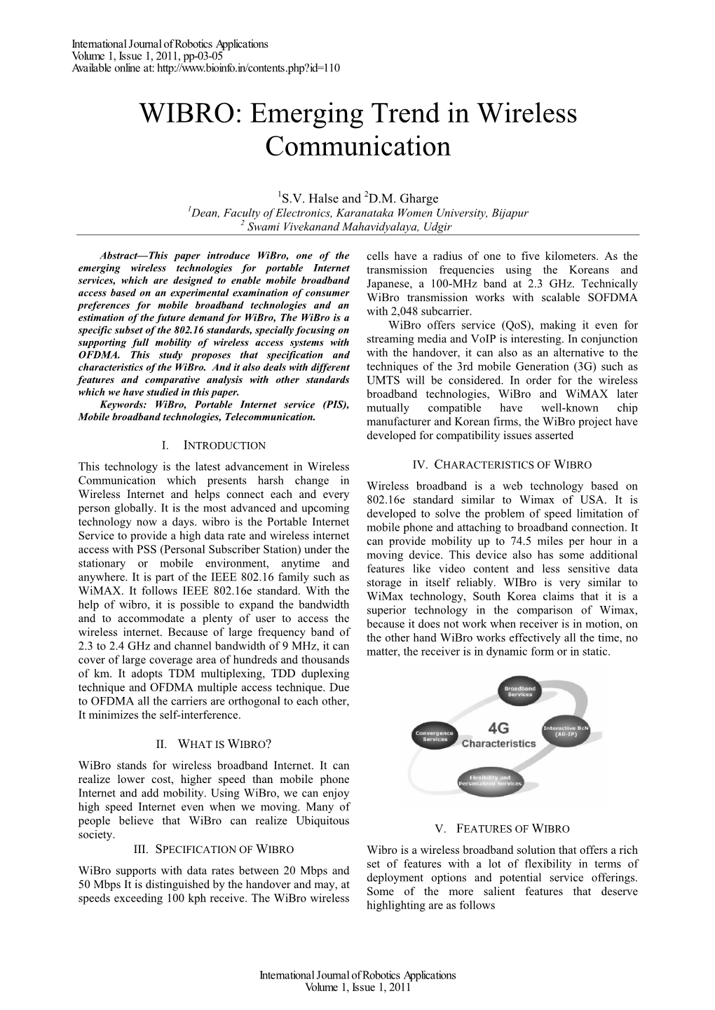 WIBRO: Emerging Trend in Wireless Communication