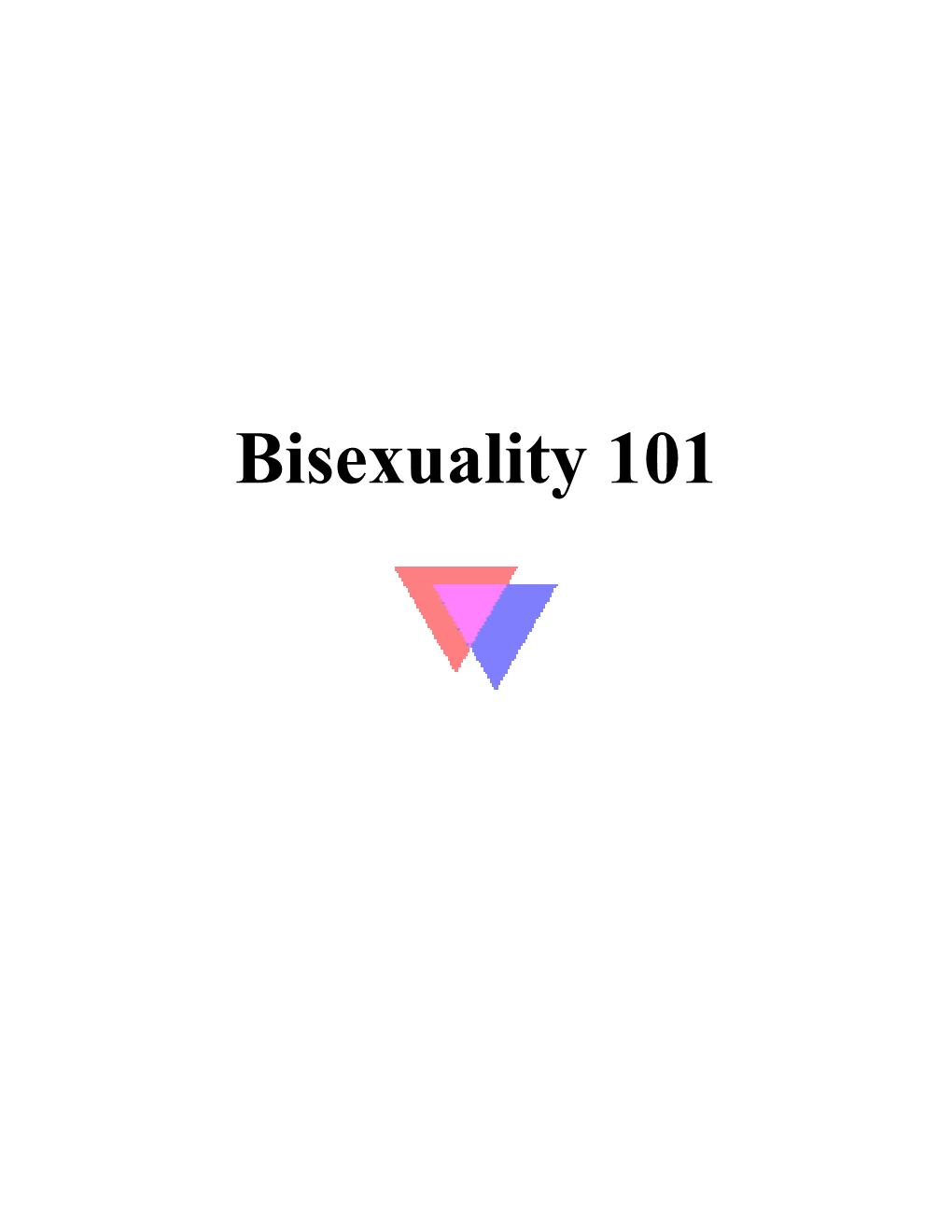 Bisexuality 101