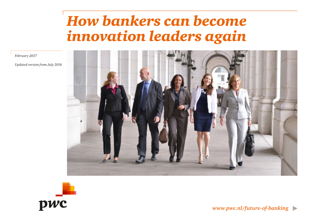 How Bankers Can Become Innovation Leaders Again