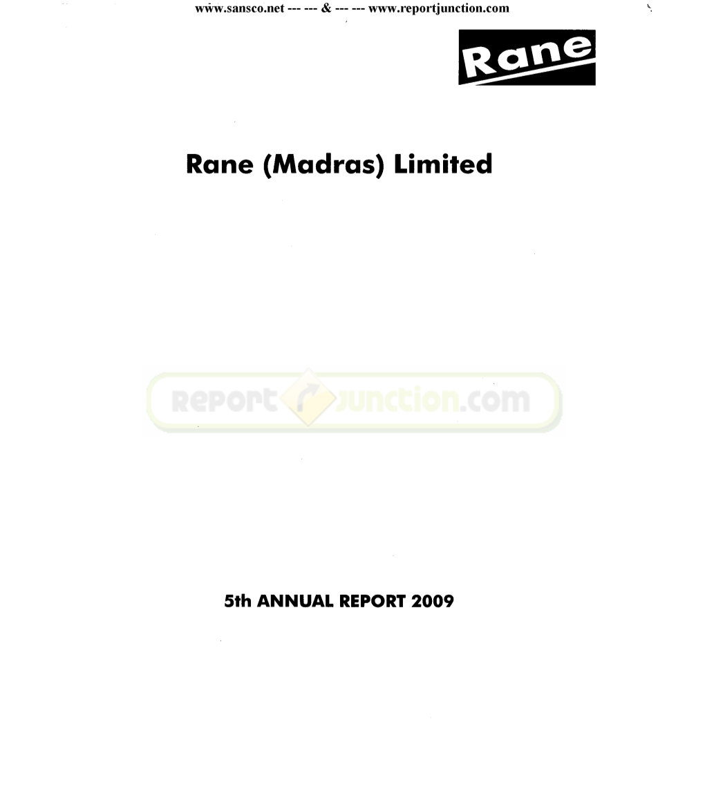 Rane (Madras) Limited