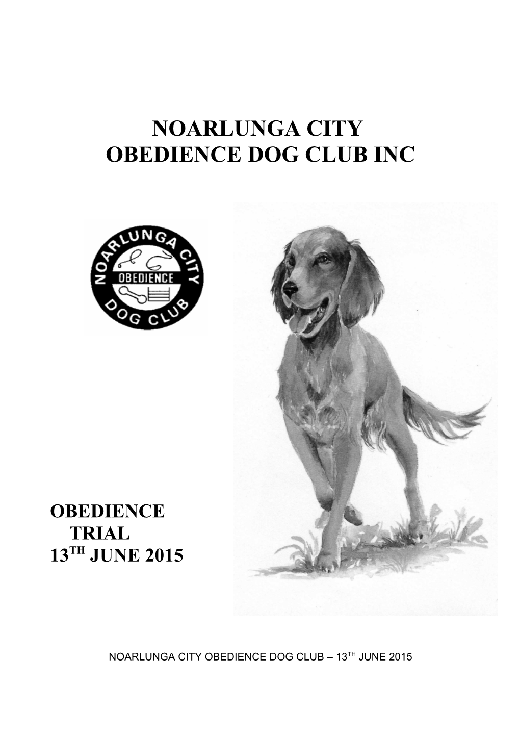 Noarlunga City Obedience Dog Club Inc