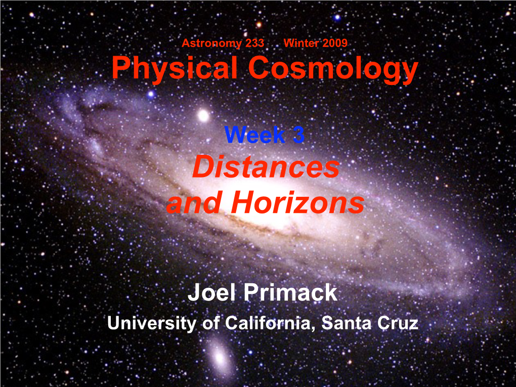 Cosmology & Culture