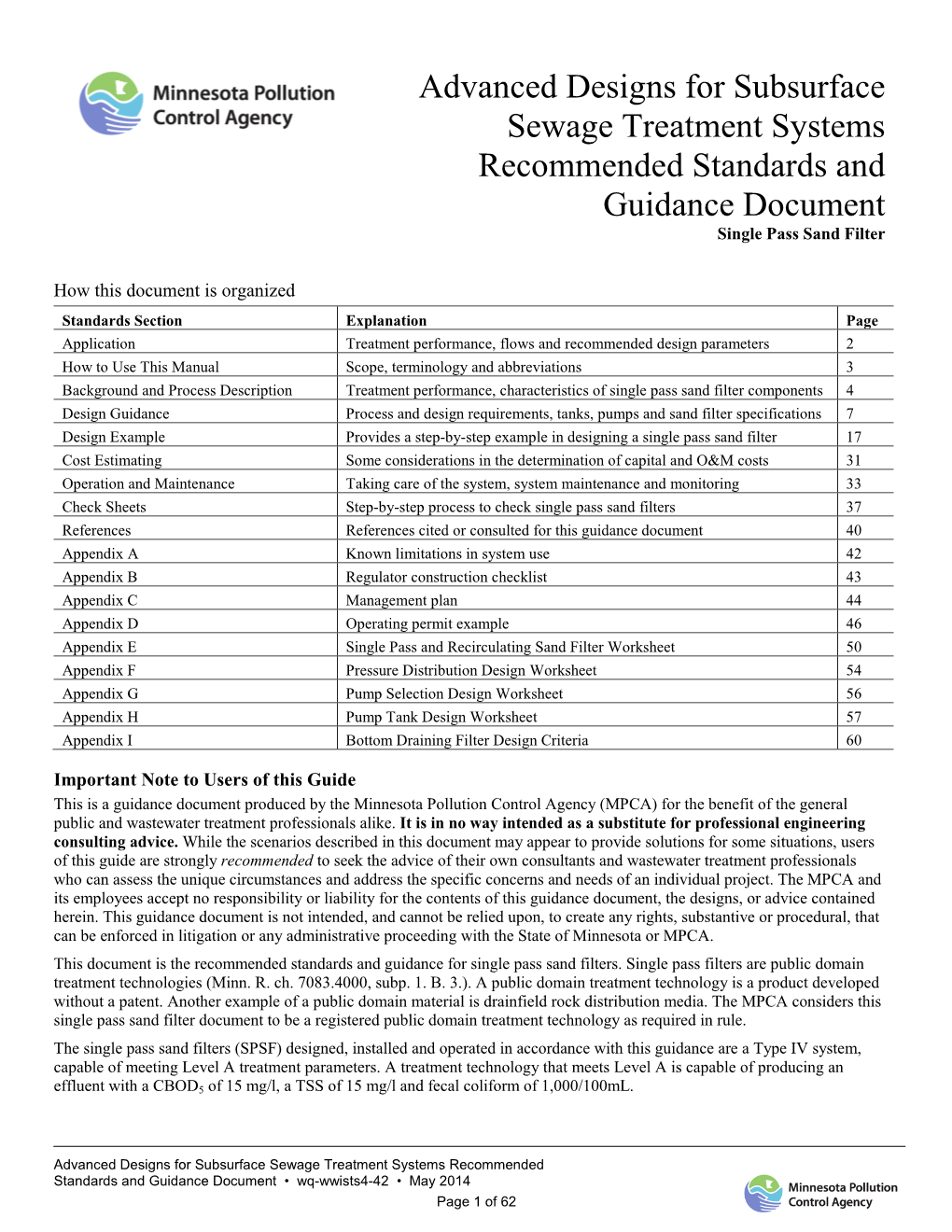 Advanced Designs for Subsurface Sewage Treatment Systems Single