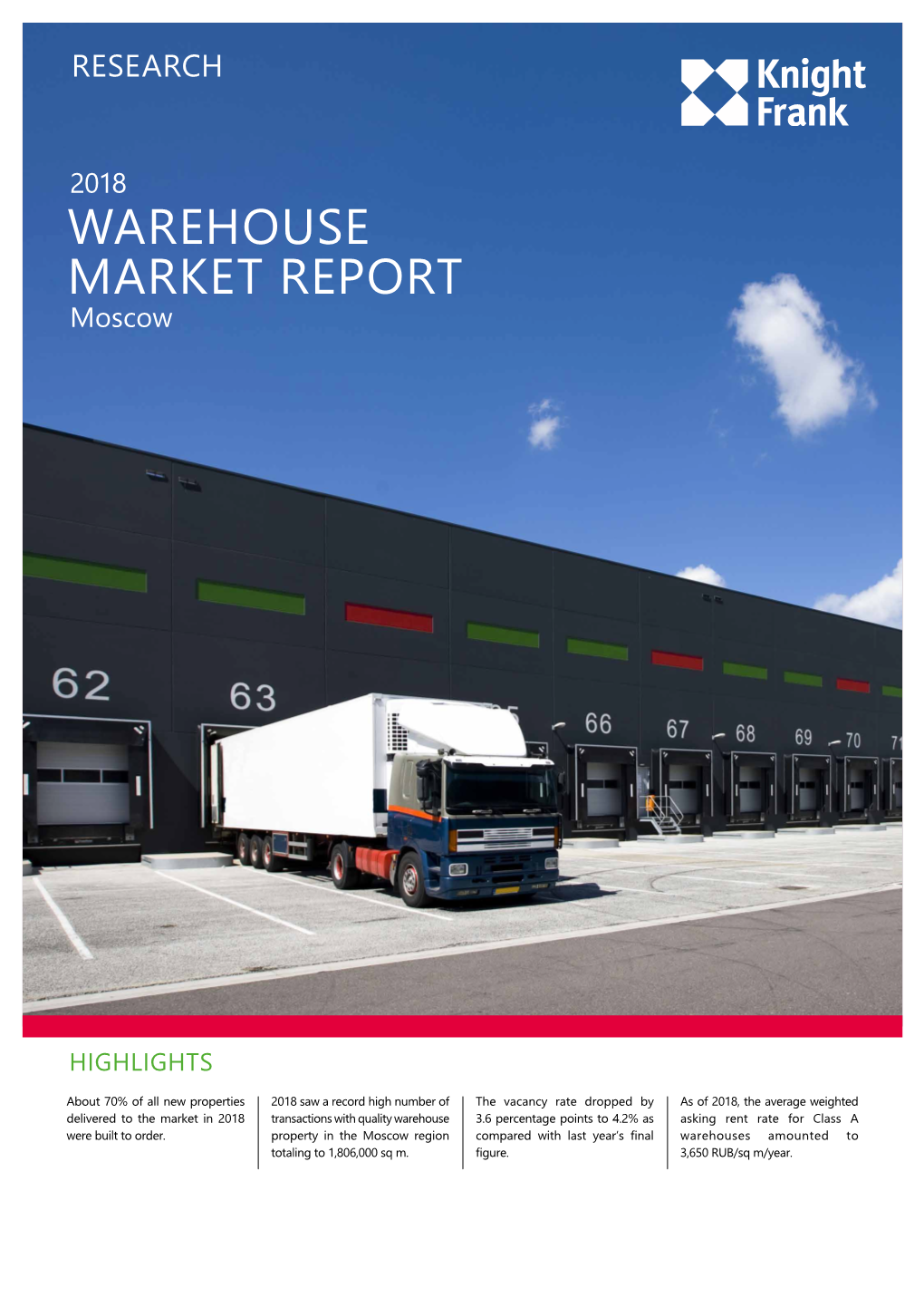 WAREHOUSE MARKET REPORT Moscow