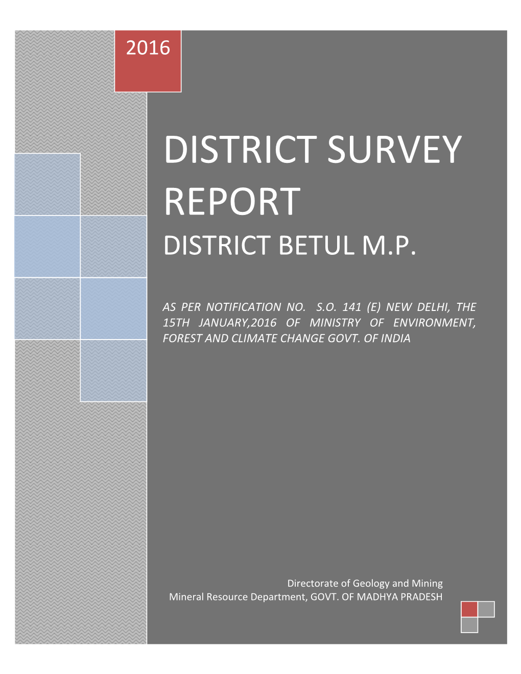 District Survey Report