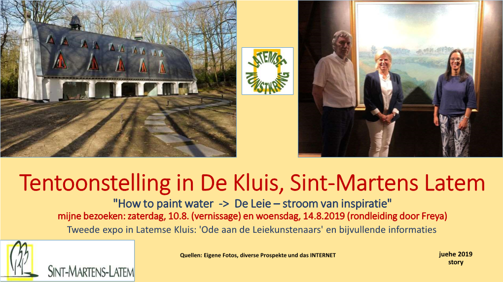 Tentoonstelling in De Kluis, Sint-Martens Latem 