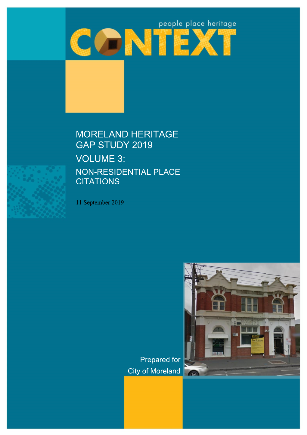 Moreland Heritage Gap Study 2019 Volume 3