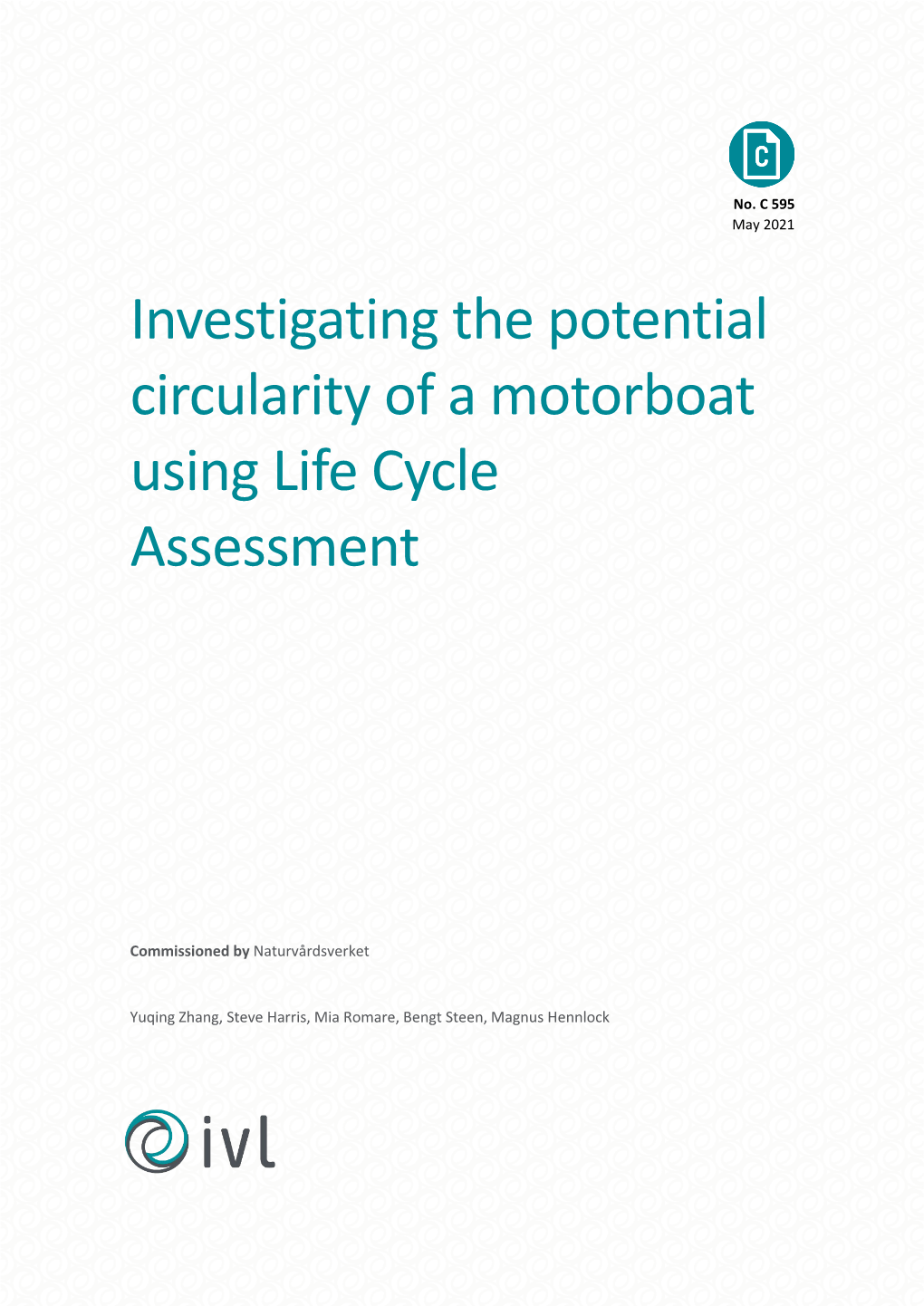 Investigating the Potential Circularity of a Motorboat Using Life Cycle Assessment