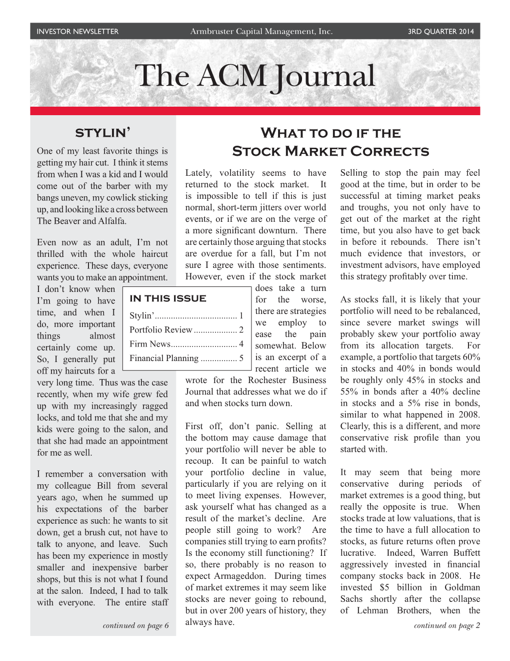 The ACM Journal