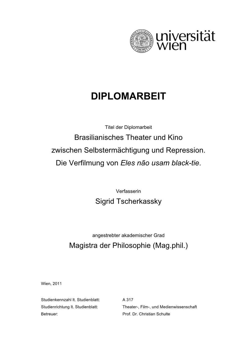 Diplomarbeit