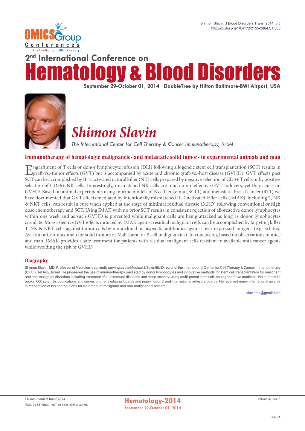 Hematology & Blood Disorders