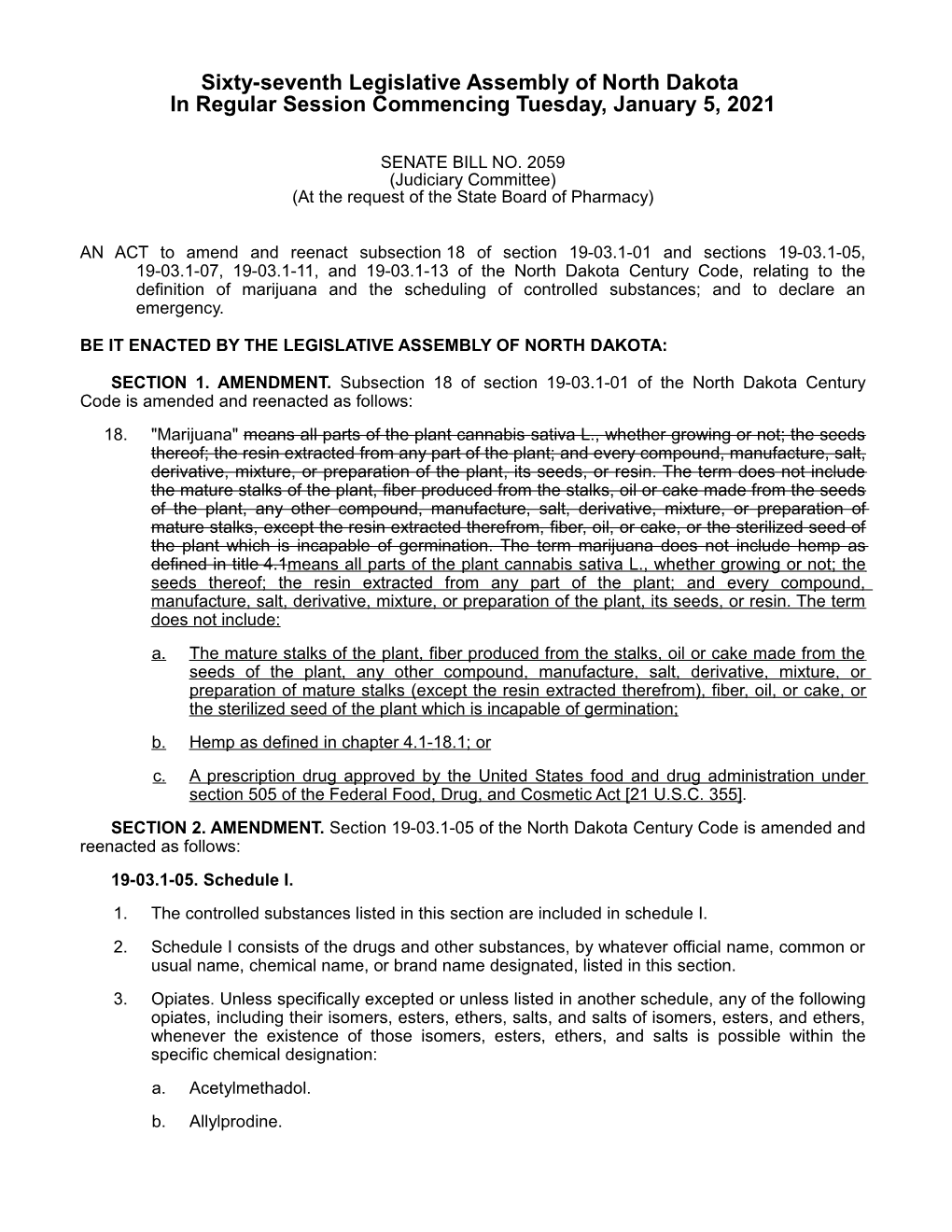 Enrolled Senate Bill No. 2059