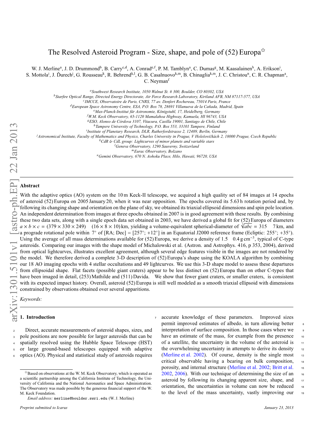 The Resolved Asteroid Program