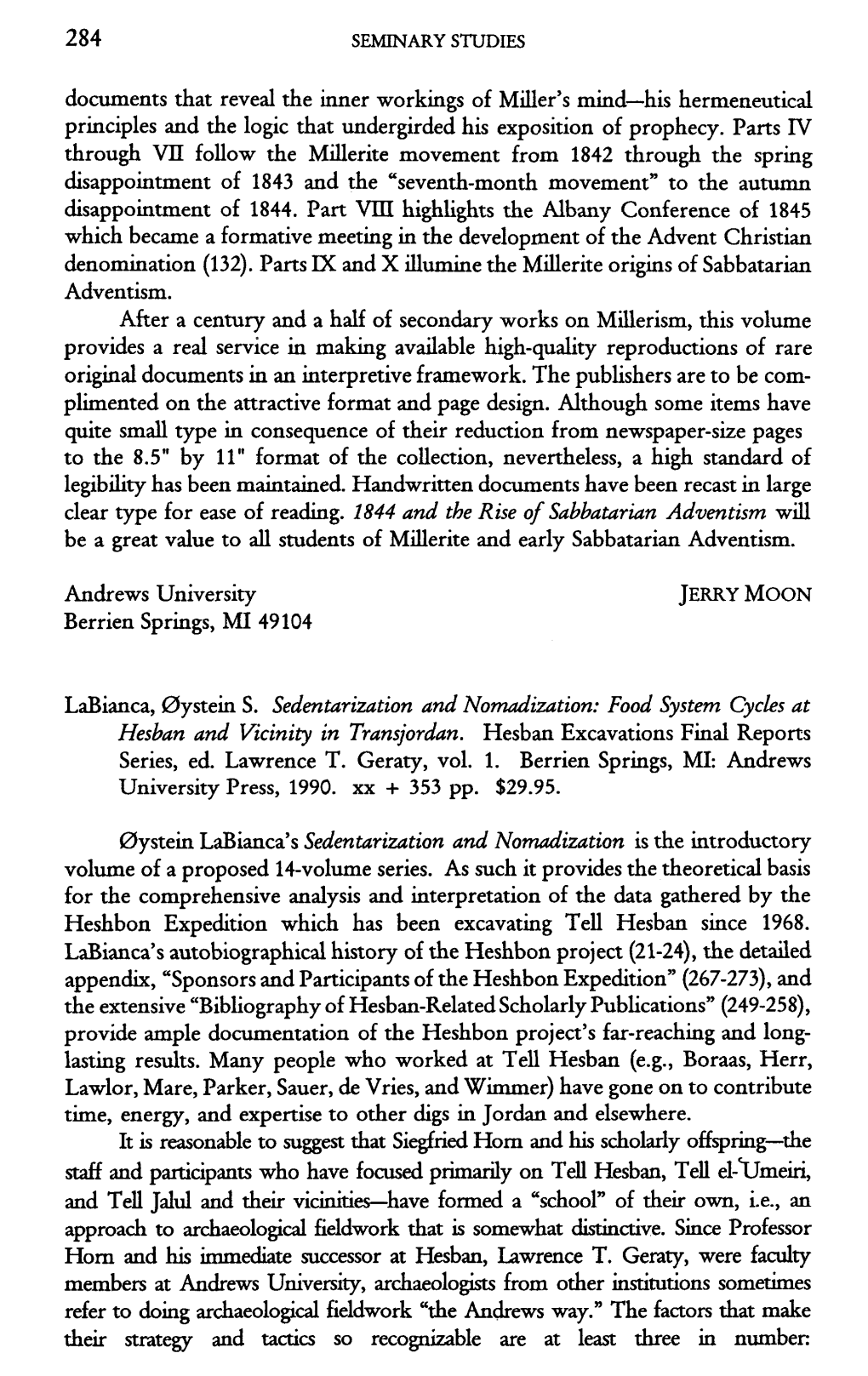 Clear Type for Ease of Reading. 1844 and the Rise of Sabbatariun Adventism Will Be a Great Value to All Students of Millerite and Early Sabbatarian Adventism