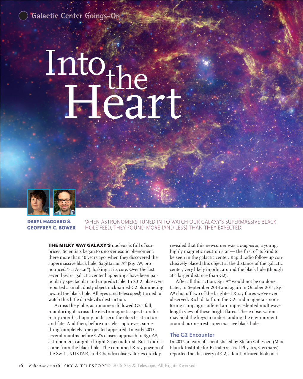 Galactic Center Goings-On Into Heartthe