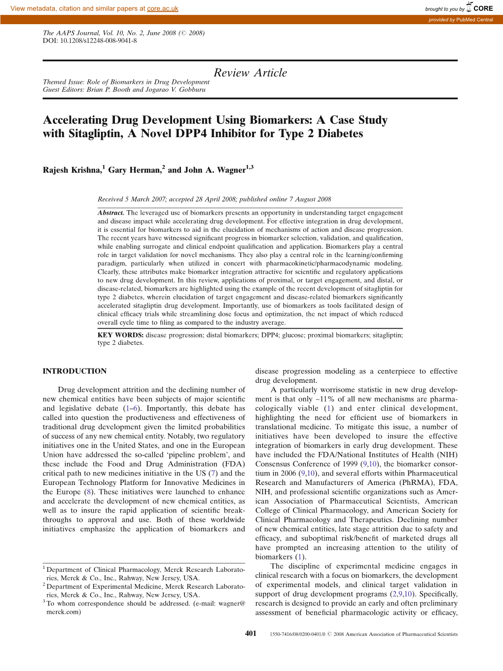 Review Article Accelerating Drug Development Using