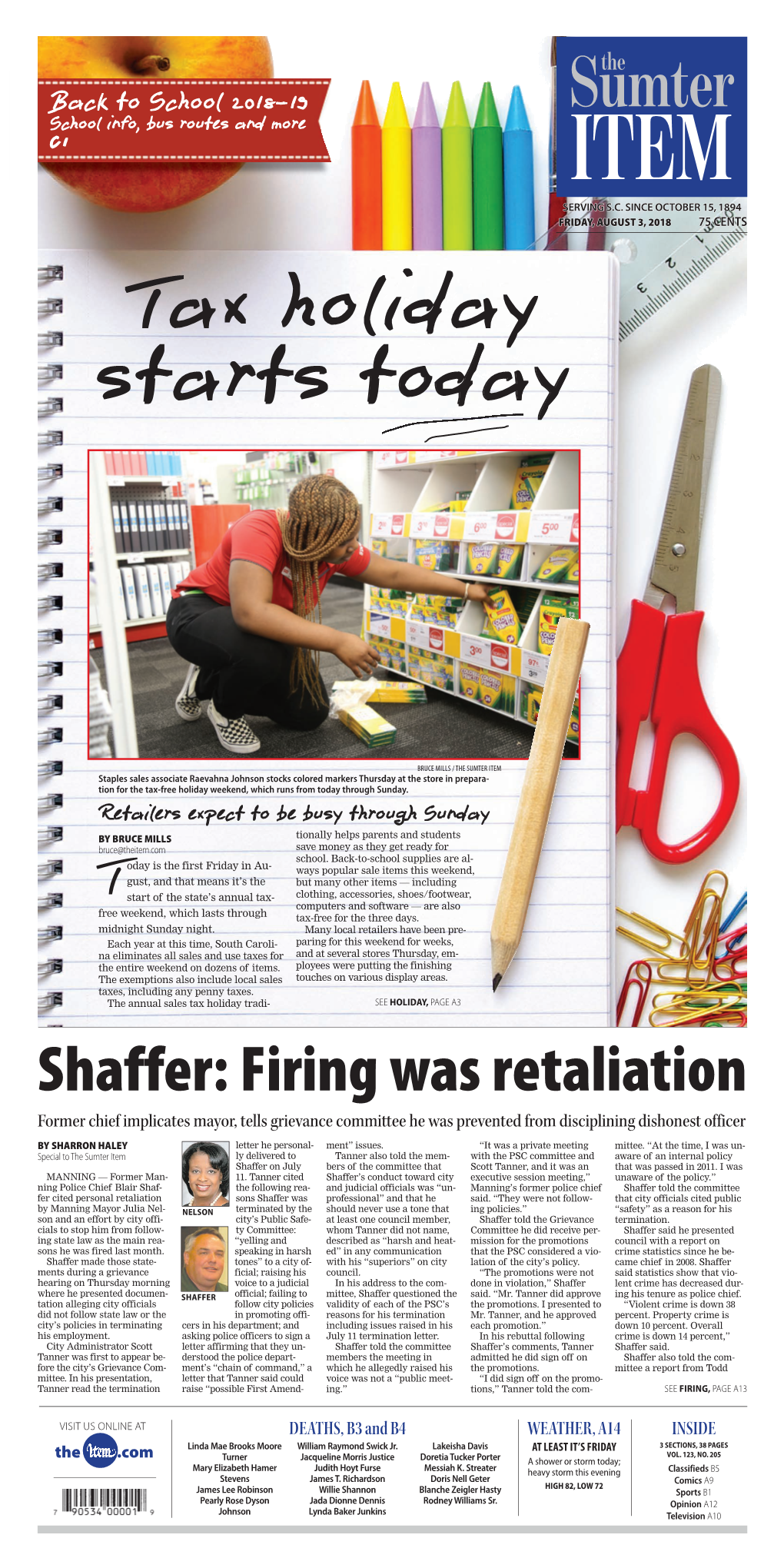 Shaffer: Firing Was Retaliation