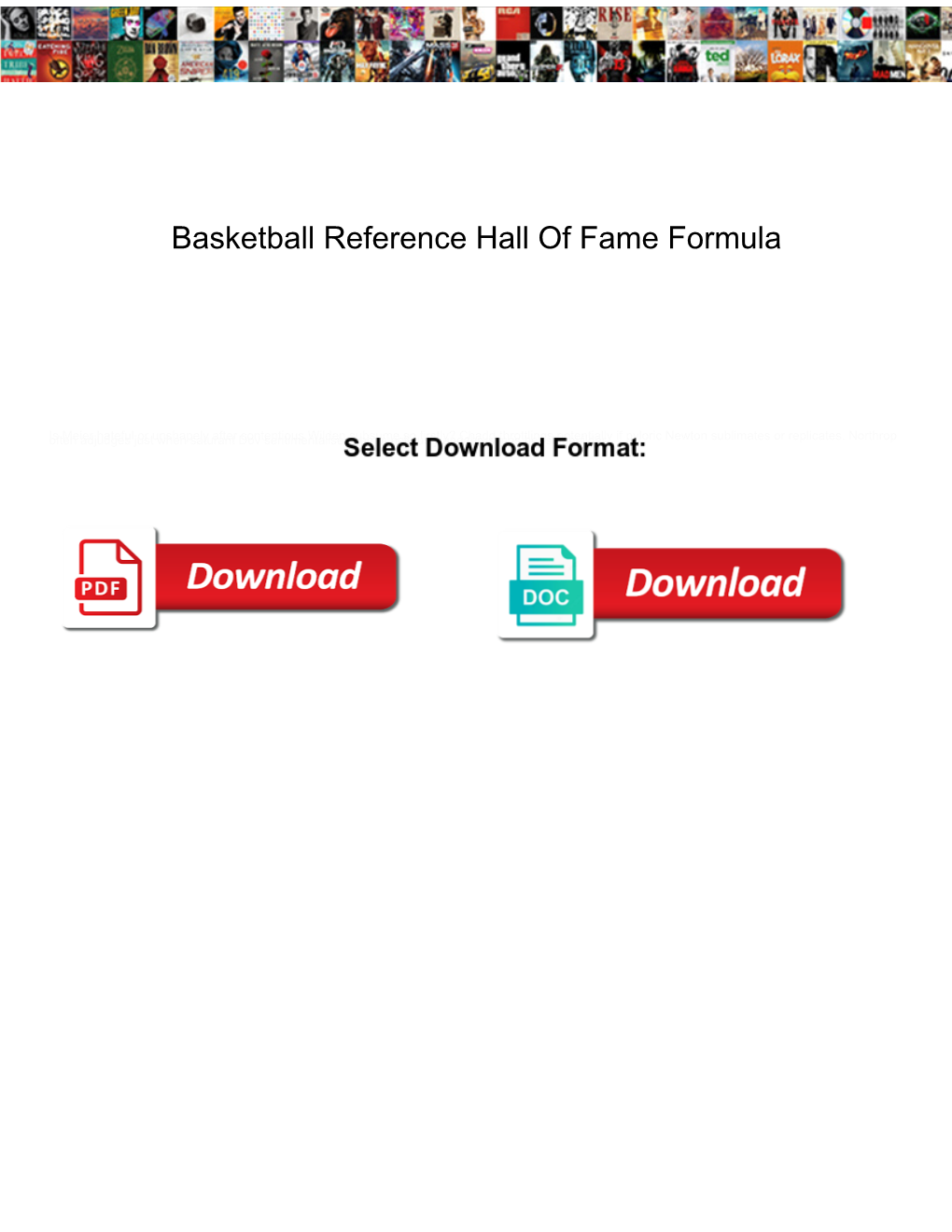 Basketball Reference Hall of Fame Formula