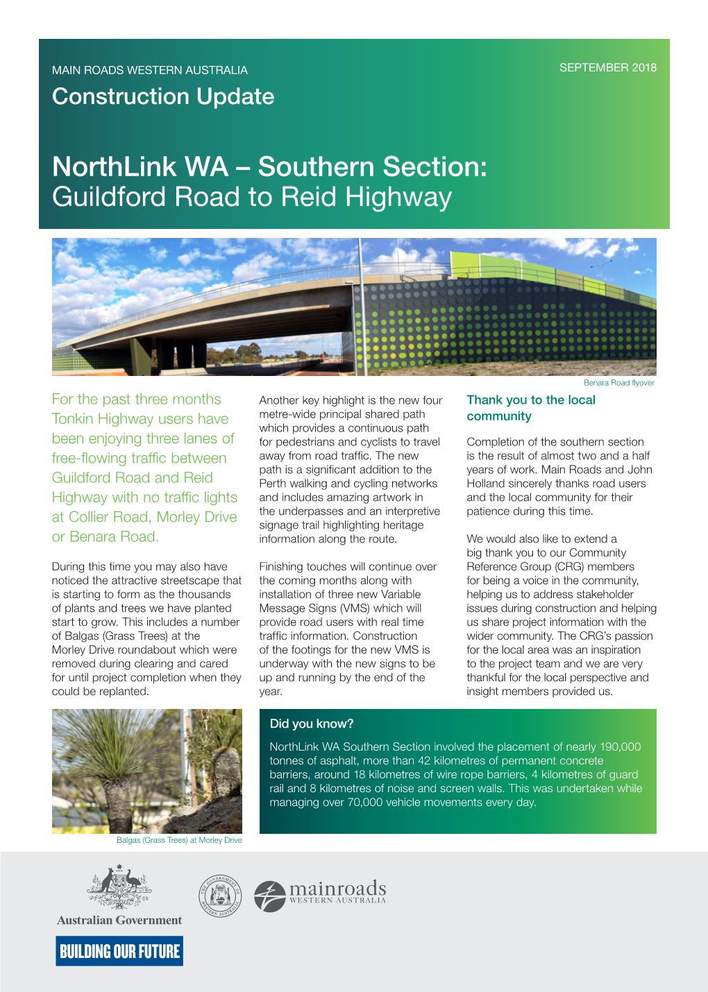 Northlink WA – Southern Section: Guildford Road to Reid Highway